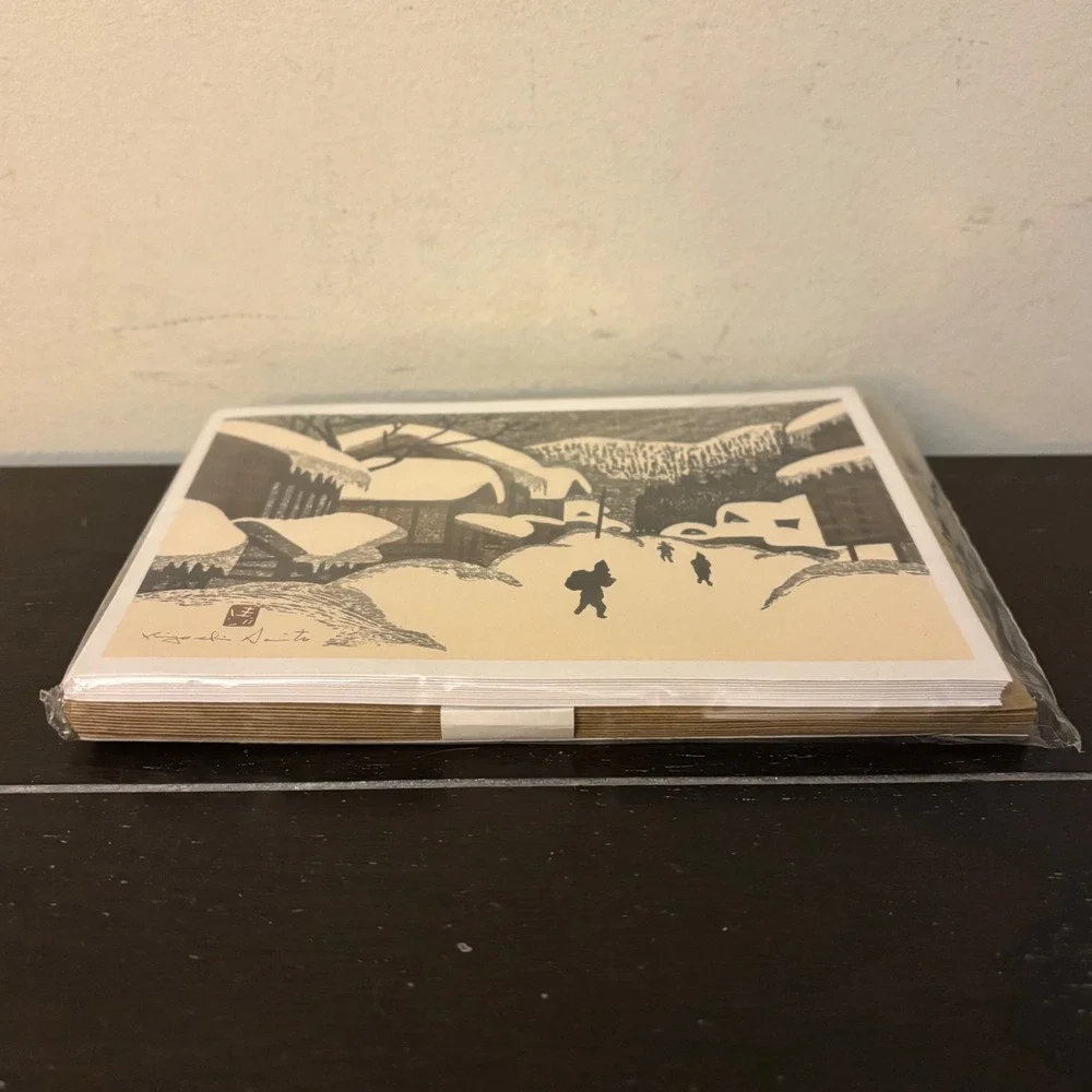 Vintage Kiyoshi Saito UNICEF Japanese Woodblock‎ Card Set 10 Japan MCM | NEW